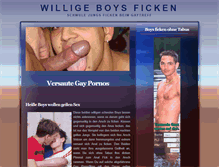 Tablet Screenshot of boys-ficken.com